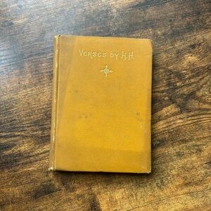 Vintage Mustard Yellow Book 'Verses by H.H.'